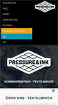 Mobile Screenshot of pressureandink.com